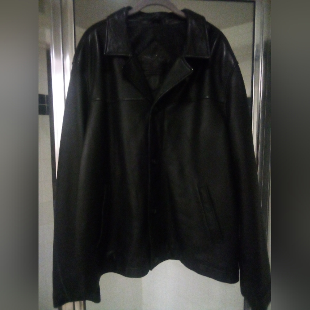 $25 XL Mens Black Leather Jacket - Need Gone, Selling For Cheap